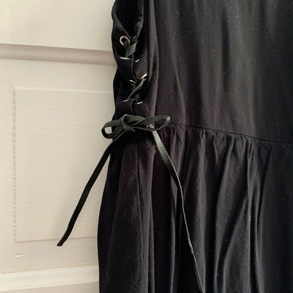 Black Side-Tie Mini Dress - Picture 4 of 4